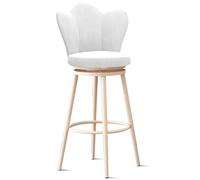 Tabouret de bar pivotant rembourré en velours avec cadre en métal - Design moderne pour cuisine et pub, idéal pour manger et recevoir