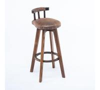 Tabouret de Bar Pivotant Rétro, Tabouret de Bar en Bois Massif, Universel for Toutes Les Saisons, Confortable for S'asseoir, Adapté à Tous Les Types de Restaurants, Bars et Espaces de Loisirs(Brown,73