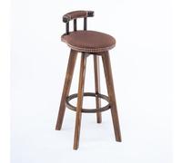 Tabouret de Bar Pivotant Rétro, Tabouret de Bar en Bois Massif, Universel for Toutes Les Saisons, Confortable for S'asseoir, Adapté à Tous Les Types de Restaurants, Bars et Espaces de Loisirs(Yellow,7