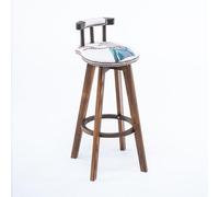 Tabouret de Bar Pivotant Rétro, Tabouret de Bar en Bois Massif, Universel for Toutes Les Saisons, Confortable for S'asseoir, Adapté à Tous Les Types de Restaurants, Bars et Espaces de Loisirs(Purple,7