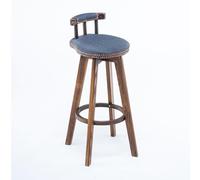 Tabouret de Bar Pivotant Rétro, Tabouret de Bar en Bois Massif, Universel for Toutes Les Saisons, Confortable for S'asseoir, Adapté à Tous Les Types de Restaurants, Bars et Espaces de Loisirs(Beige,73