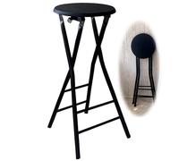 Tabouret de bar pliable et portable de 71,1 cm de hauteur - Chaise compacte pour jardin, terrasse, bureau, cuisine, salle à manger - Léger et facile à ranger (Couleur au choix)