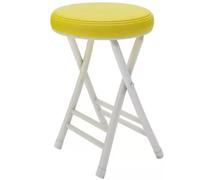 Tabouret de bar pliable portable rembourré empilable chaise ronde pliante pour la maison et la cuisine, capacité de 150 kg, idéal pour les repas et le petit déjeuner (couleur : rouge)