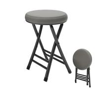 Tabouret de bar pliable, tabouret de bar pliable et rembourré sans dossier de 50 cm, tabouret de cuisine portable et pliable for le petit-déjeuner, l'intérieur, le jardin, le balcon, le bureau et l'ex
