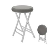 Tabouret de bar pliable, tabouret de bar pliable et rembourré sans dossier de 50 cm, tabouret de cuisine portable et pliable for le petit-déjeuner, l'intérieur, le jardin, le balcon, le bureau et l'ex
