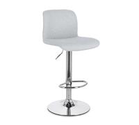 Tabouret de bar Rafael Chrome-Gris clair