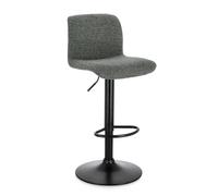 Tabouret de bar Rafael noir et vert foncé