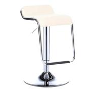 Tabouret de bar réglable pour cuisine, hauteur de 60 à 80 cm, siège en cuir synthétique à dossier bas, chaise de bar pivotante élégante avec repose-pieds, parfait pour la maison et la salle à manger