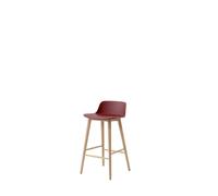 &Tradition Tabouret de bar Rely HW118 Red brown-chêne laqué. 65 cm