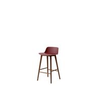 &Tradition Tabouret de bar Rely HW118 Red brown-noyer laqué. 65 cm