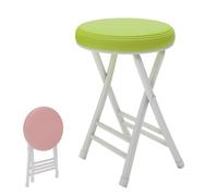 Tabouret de bar rond pliable et rembourré - Chaise de comptoir de cuisine ergonomique avec repose-pieds, 50 cm de haut, design élégant pour salle à manger et pub