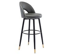 Tabouret de Bar Rotatif à 360 degrés, avec dossiers rembourrés et Repose-Pieds en métal - Chaise de Bar pour comptoir de Cuisine Tabourets de Bar à la Maison