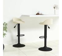 Tabouret de Bar Siège Chaise Comptoir Pub Bistro Meuble Intérieur Velours vidaXL