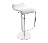Tabouret de bar siège en cuir 63-75cm LEM S79 WxHxD 37x75x42cm