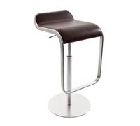 Tabouret de bar siège en cuir 63-75cm LEM S79 WxHxD 37x75x42cm
