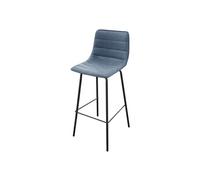 Tabouret de bar simili bleu Brooklyn