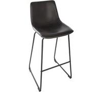 Tabouret de bar simili noir Lois Atmosphera Noir G