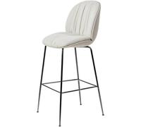 Tabouret de Bar Souple Gubi Beetle H77 Chrome Noir/ Reales 001