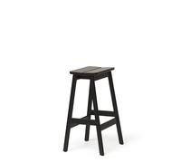 Tabouret de Bar Standard D'angle 65 Hêtre Teinté Noir