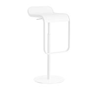 Tabouret de bar structure blanc LEM S80 74-87cm WxHxD 37x87x42cm