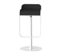 Tabouret de bar structure blanc LEM S80 74-87cm WxHxD 37x87x42cm