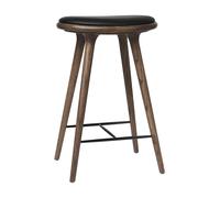 Mater High Stool Tabouret de Bar en Chêne Teinté Foncé 69cm