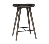 Mater High Stool Tabouret de Bar Circa Chêne Teinté Gris 69cm