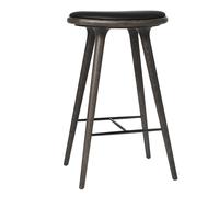 Tabouret de bar structure chêne H 74cm sirka grey oak base