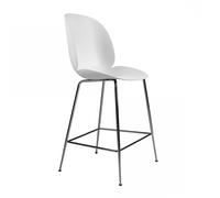 Tabouret de bar structure chrome Beetle 108cm WxHxD 53.5x108x58cm