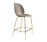 GUBI Tabouret de bar Gubi 3D bas new beige. structure en laiton