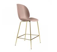 GUBI Tabouret de bar Gubi 3D bas sweet pink. structure en laiton
