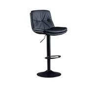 Tabouret de Bar Tabouret de Bar relevable 60-80 cm Tabouret de Bar Simple et Moderne Chaise de Dossier de réception Tabouret Haut de Luxe léger Chaise de ménage Maison Cuisine Bistro(Noir)