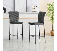 Tabouret de bar tabouret de chaise de bar design, chaise , avec tabouret à la mode avec pieds en métal, tabouret de comptoir repose-pieds pour bistro salle à manger et bar ▶ Housse en velours : textur
