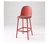 Tabouret de Bar Tabourets de Bar à Usage Domestique, tabourets Hauts avec Dossier, Chaise d'îlot de comptoir Maison Cuisine Bistro(Red)