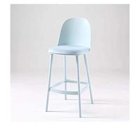 Tabouret de Bar Tabourets de Bar à Usage Domestique, tabourets Hauts avec Dossier, Chaise d'îlot de comptoir Maison Cuisine Bistro(Blue)