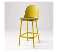 Tabouret de Bar Tabourets de Bar à Usage Domestique, tabourets Hauts avec Dossier, Chaise d'îlot de comptoir Maison Cuisine Bistro(Yellow)