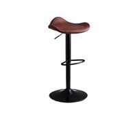 Tabouret de bar tendance en fer, chaise haute en fer, peut soulever et pivoter, tabouret haut de luxe, tabouret de bar moderne et simple (rouge)