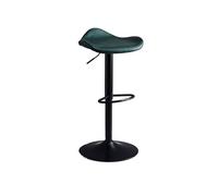 Tabouret de bar tendance en fer, chaise haute en fer, peut soulever et pivoter, tabouret haut de luxe, tabouret de bar moderne et simple (vert)