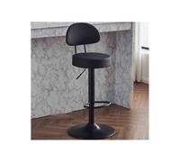 Tabouret de bar tendance pour la maison - Tabouret haut pivotant - Tabouret de bar rond commercial - Tabouret de bar pivotant (noir)
