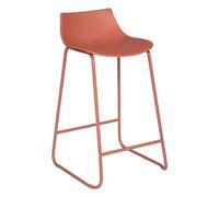 Tabouret de Bar Terracotta Pieds en métal H 82 cm - Atmosphera