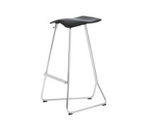 Tabouret de bar Triton cuir WxDxH 50x49x75cm/footrest H28cm