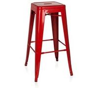 Tabouret de bar VANTAGGIO HIGH métallique rouge hjh OFFICE Rouge G