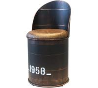 Tabouret de bar vintage, chaise de bar, tables de baril d'huile et tabouret de rangement vintage en fer, style industriel rétro, café, loisirs, combinaison de tambour à huile, costume 5 pièces, taille