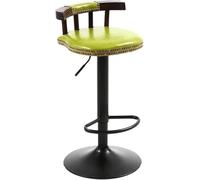 Tabouret de bar vintage en polyuréthane - Chaise haute avec repose-pieds pour cuisine, bistro, pub et café - Tabouret haut moderne en métal