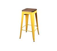 - Tabouret de bar vintage Liv - H. 77 cm - Jaune