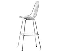 Tabouret de Bar Vitra Eames en Fil de Chrome Haut