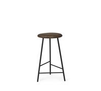 Tabouret de Bar Warm Nordic Pebble H65 Chêne Fumé/ Noir