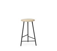 Tabouret de Bar Warm Nordic Pebble H65 Frêne/ Noir