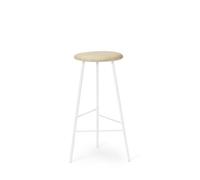Tabouret de Bar Warm Nordic Pebble H76 Frêne/ Blanc