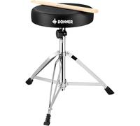Tabouret de Batterie avec Baguettes en Bois d'érable, Tabouret de Batterie Donner, Hauteur réglable 48-58 cm pour Batterie électronique, Batterie, Charge maximale 90 kg
